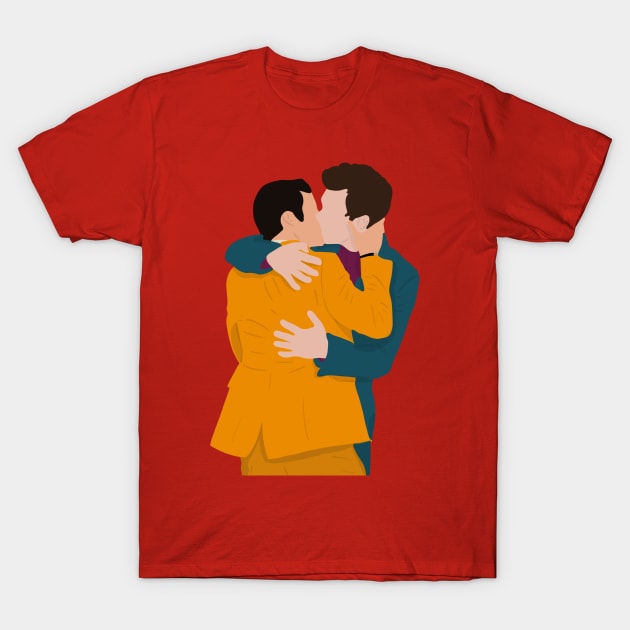 Klaine Engagement Kiss T-Shirt by byebyesally